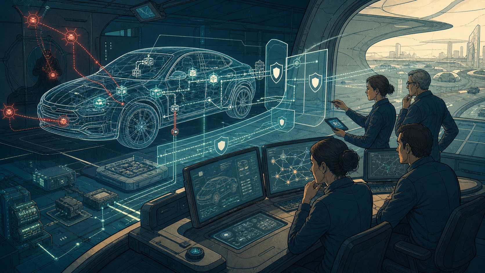 Illustration zu Cybersecurity